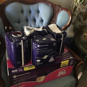 Free Underpads depends size s/m